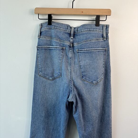 Abercrombie Fitch Womens Jeans 28 Blue Flared 70's inspired Vintage High Rise - Picture 6 of 9